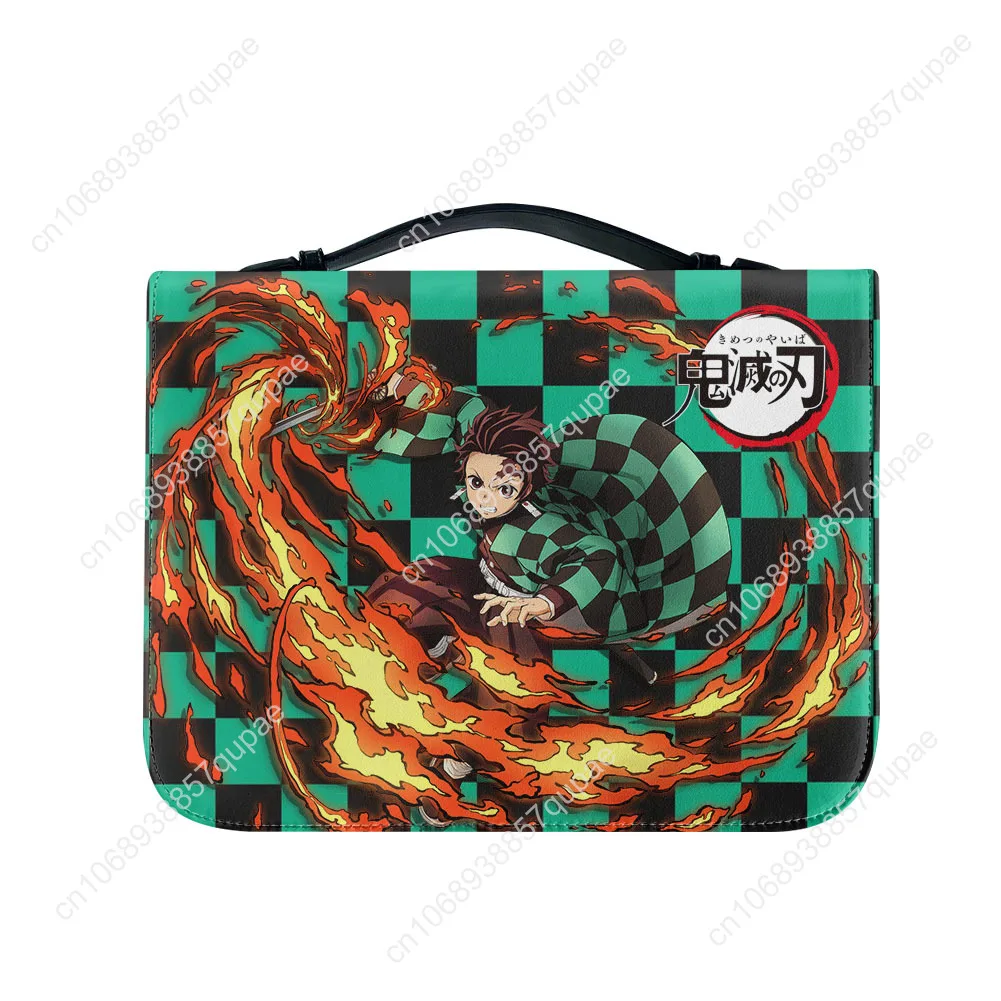 

Anime Demon Slayer Bible Bags Tanjirou Nezuko Christian Gifts Personalized Covers Waterproof Leather Bag Pockets Package Case