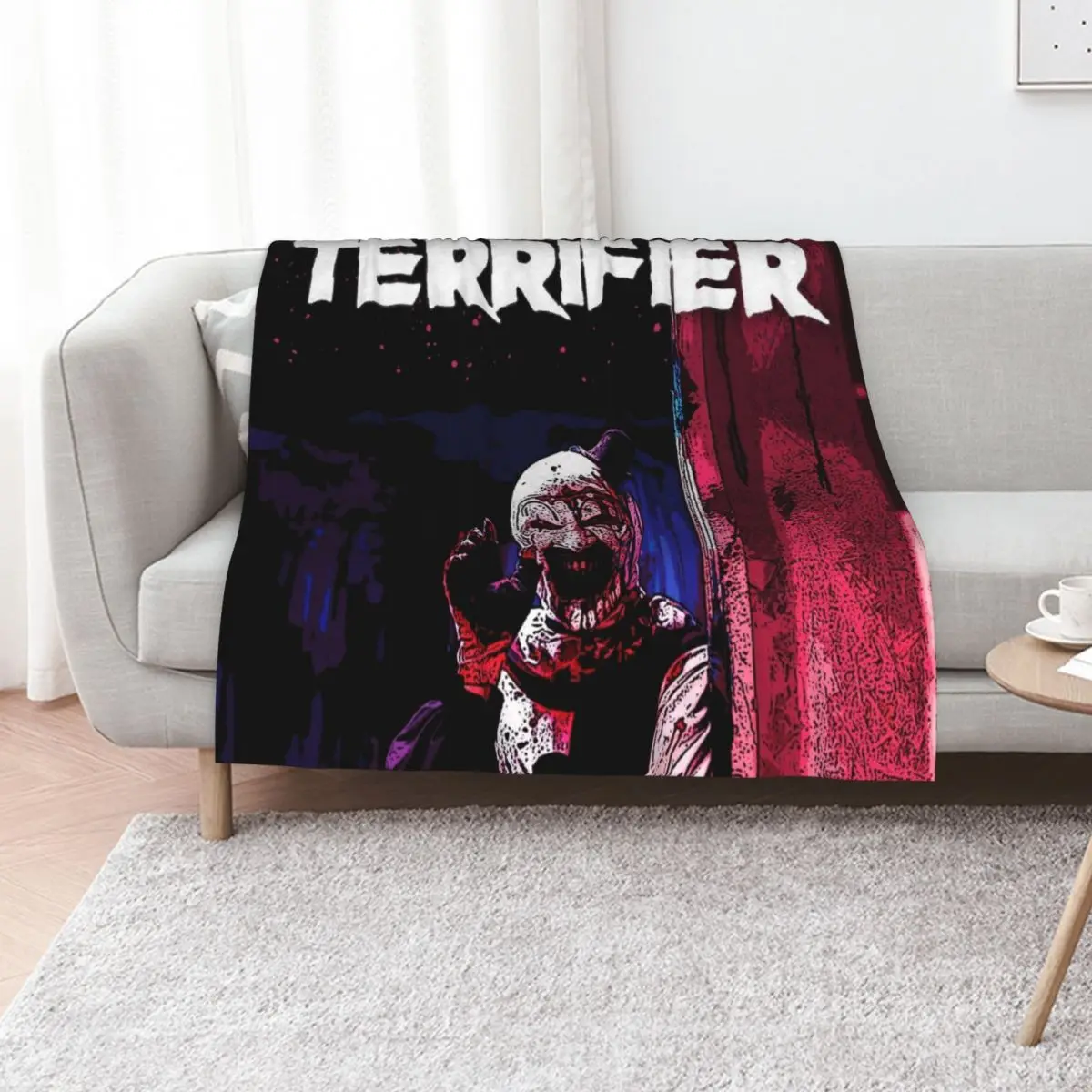 Terrifier Throw Blanket Heavy Flannel Thermals For Travel Bed Fashionable Soft Big Luxury Designer Blankets