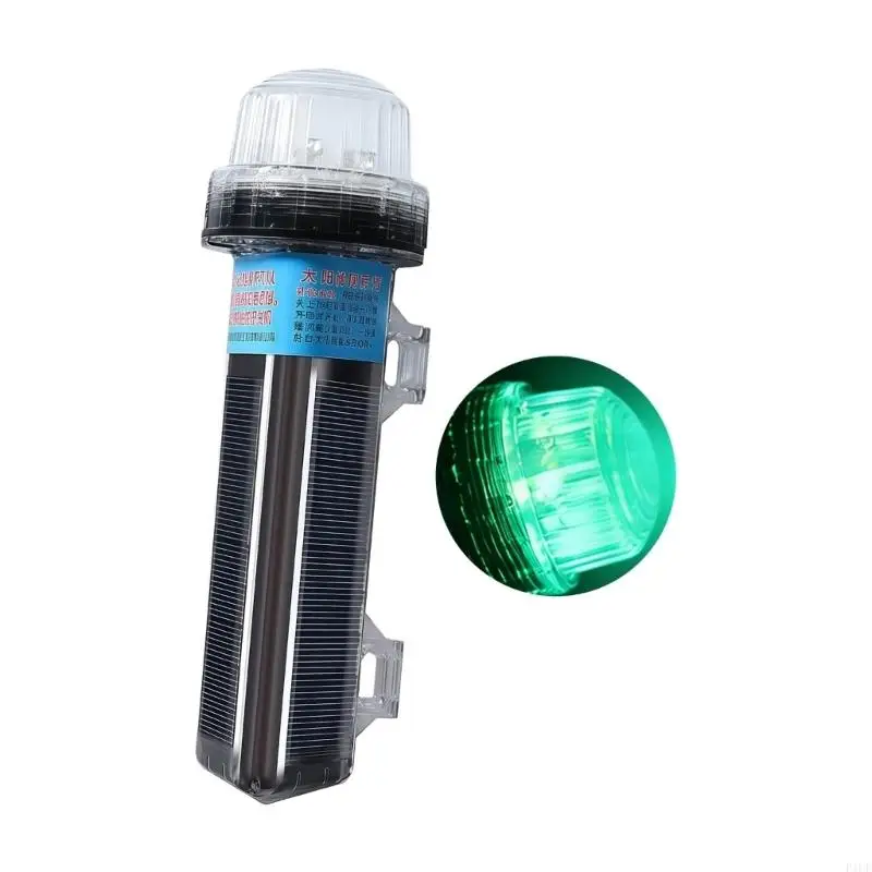 2025 New Energy Efficient LED Navigation Light Solar Charged IP67 Protected ABS for Boats & Buoys Night Visibility Enhancement