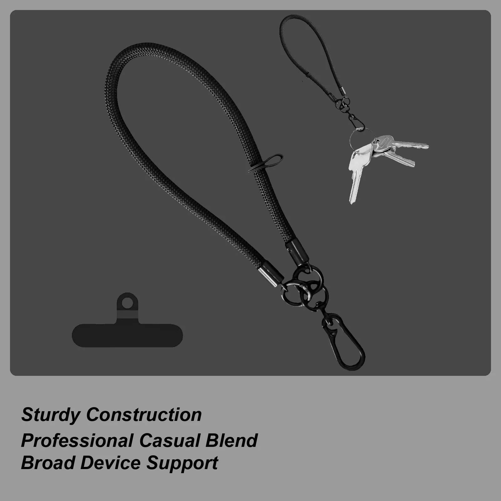 Cordón de teléfono antirrobo, cadena de teléfono ajustable, eslinga electrónica para oficinas, Camping, compras, concierto diario, trabajo, Kayak, correr