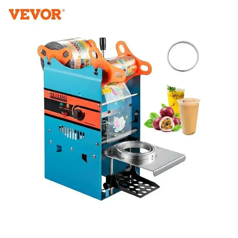 

VEVOR Manual Cup Sealing Machine 300-500 Cups/Hour Accurate Control Panel Heavy Duty for 90/95 MM Diameter Drinks Cup Sealer