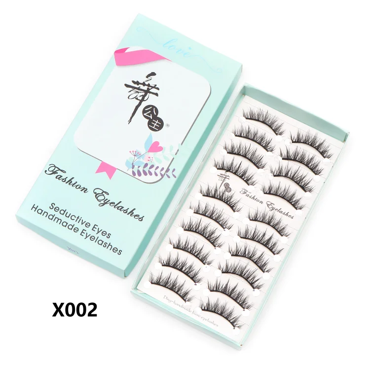 DINGSEN 10 Paar Koreanische Manga-Wimpern Natürliche Falsche Wimpern Großhandel Wiederverwendbare Make-up-Wimpern für Frauen 3D Natürliche Wimpern – Detail 11