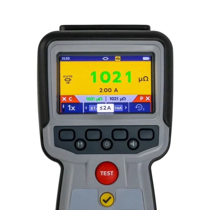 DLRO2X 2 A low resistance ohmmeters, Clamp, 15mohm to 2kohm, 0.1 ohm, 2 A, ± 1%, 75 mm