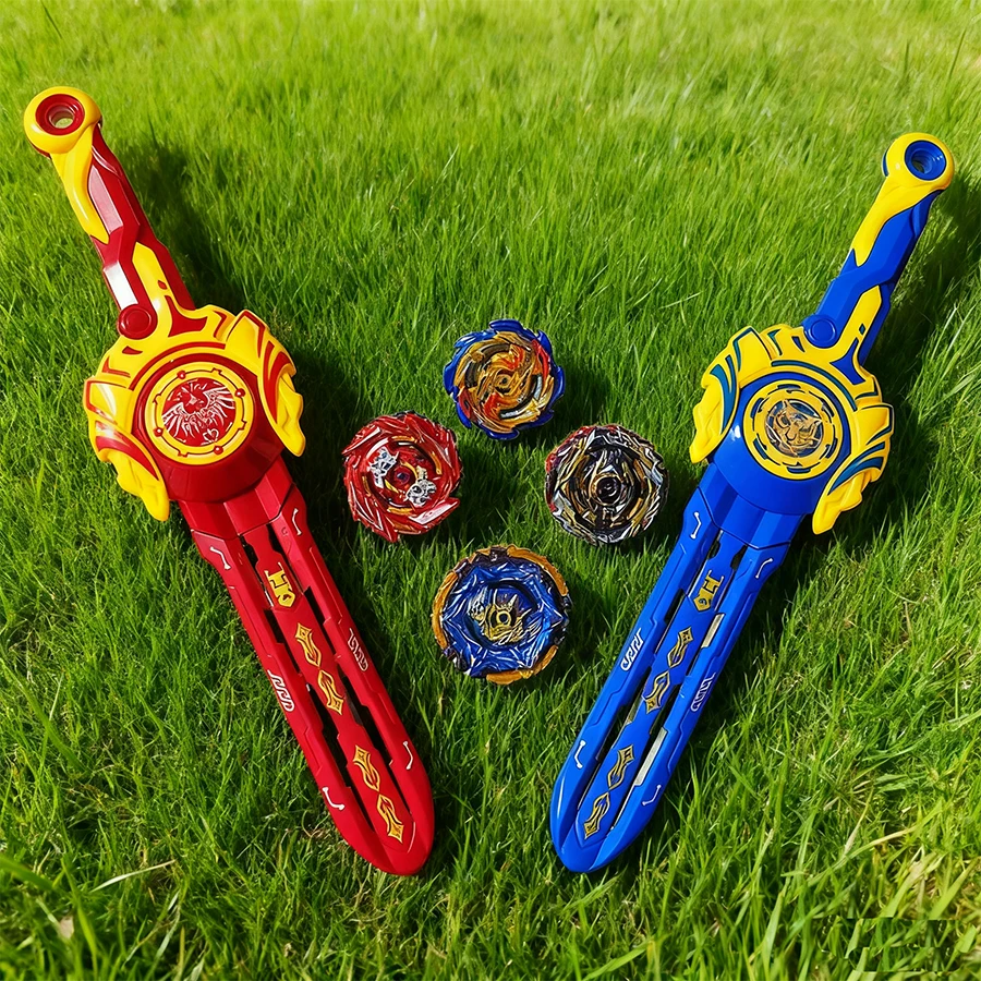 مجموعة ألعاب الدوران على طراز سيف المعركة للأطفال، قاذفة السيف + الدوران، لعبة اجتماعية للأولاد، التفاعل بين الوالدين والطفل #3