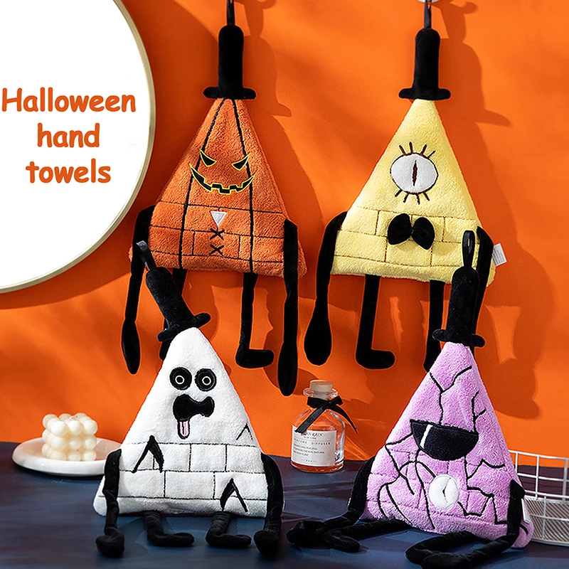 Halloween Hand Towel Kawaii Bathroom Super Absorbent Quick Drying Handkerchief Towel Halloween Gifts Coral Velvet Hand Towel