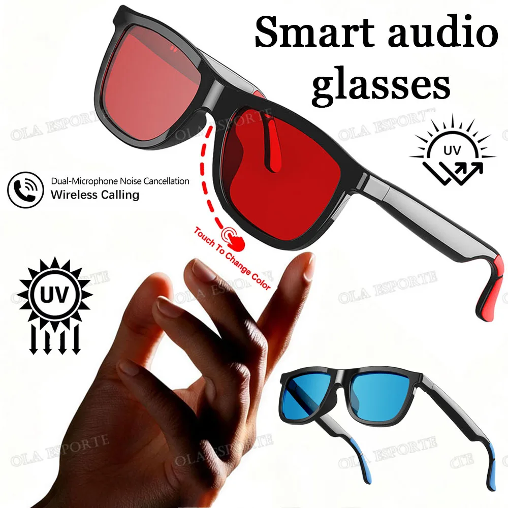 

New Smart Audio Glasses IP65 Dustproof and Waterproof Call Noise Reduction Music Playback Magnetic Charging Smart Glasses Unisex