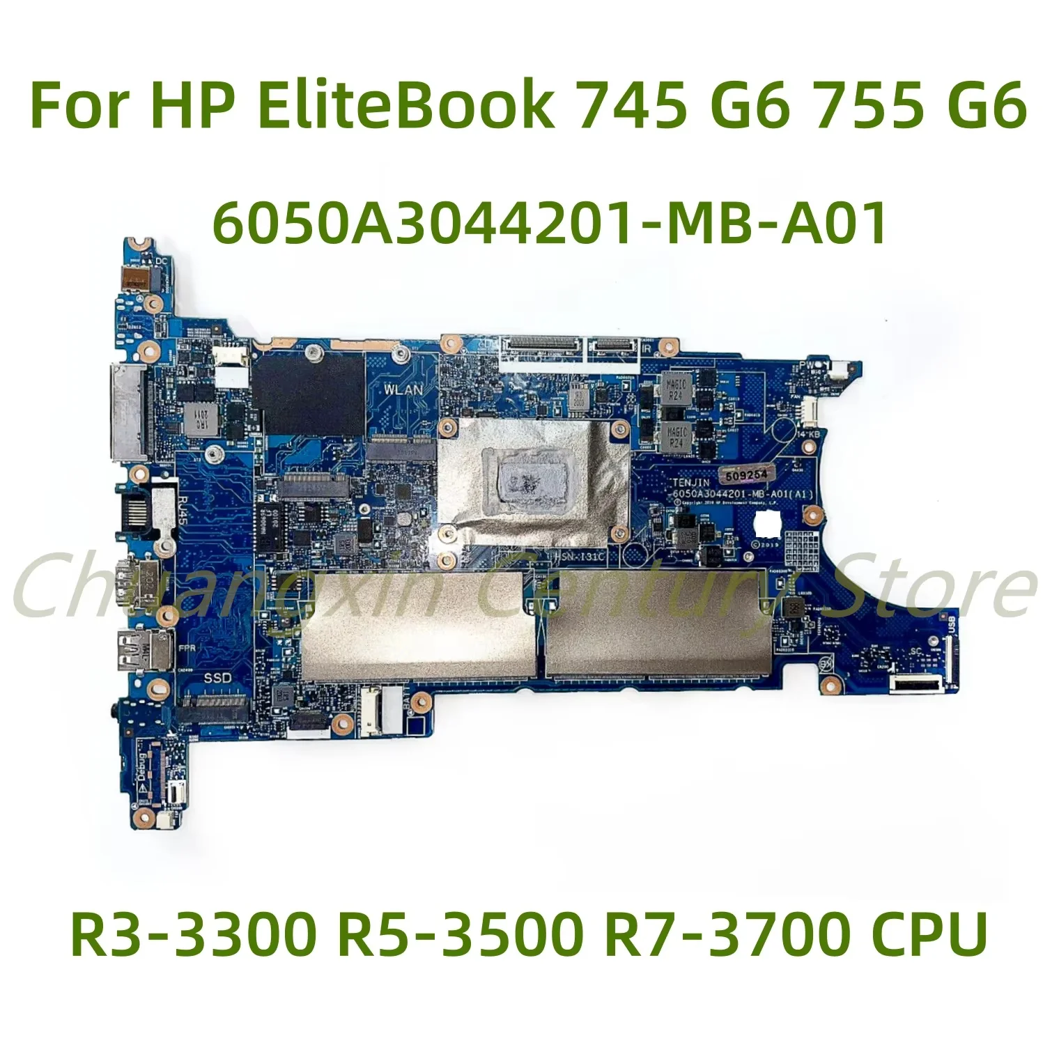 Suitable for HP EliteBook 745 G6 755 G6 laptop motherboard 6050A3044201-MB-A01 with R3-3300 R5-3500 R7-3700 CPU 100% Tested