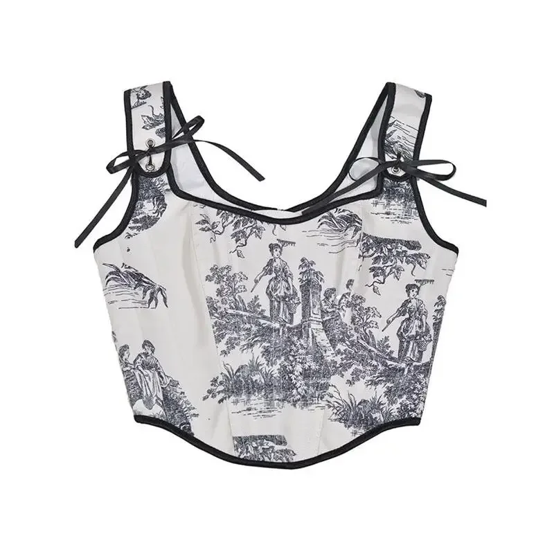 

Женский корсет для живота, плотный корсет для похудения, бюстье на шнуровке сзади, винтажные корректирующие топы на бретелях, лиф