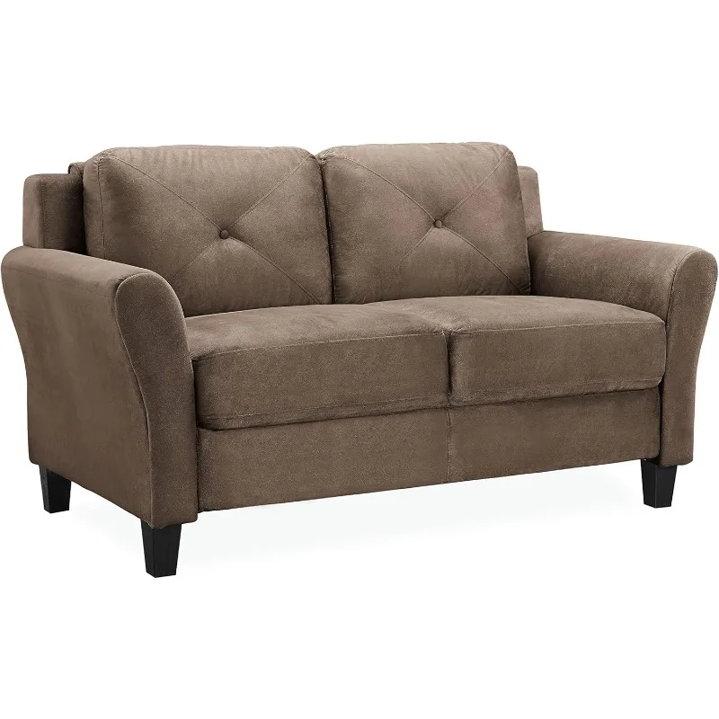 Loveseat microfibra marrom, marrom