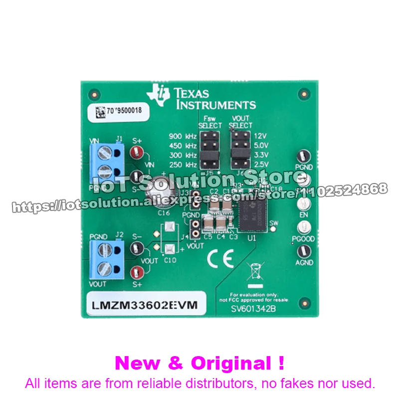 LMZM33602EVM LMZM33602, 4V to 36V Input, 1V to 18V Output, 2.0A Power Module EVM