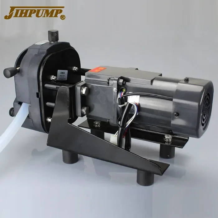 JIHPUMP 220v High Flow Large Volume Rate Small Mini Easy Load Peristaltic Pump Water Liquid Dosing Industrial Hose Pumps