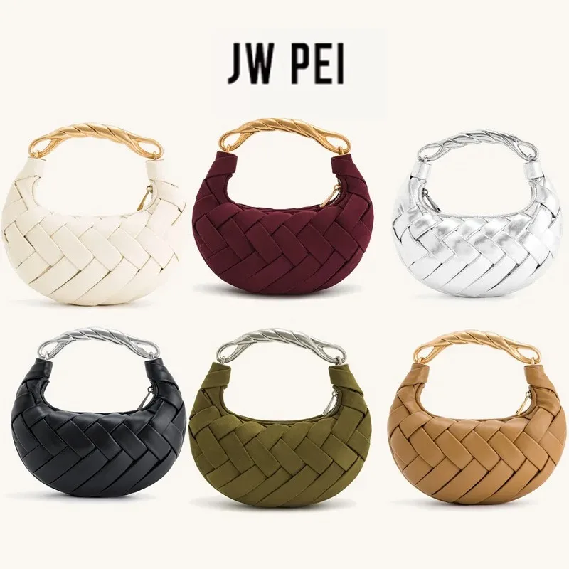 

JWPEI 2026, новая высококачественная женская сумка с текстурой птичьего гнезда, тканая мини-ручная сумка с одним плечом и сумкой через плечо