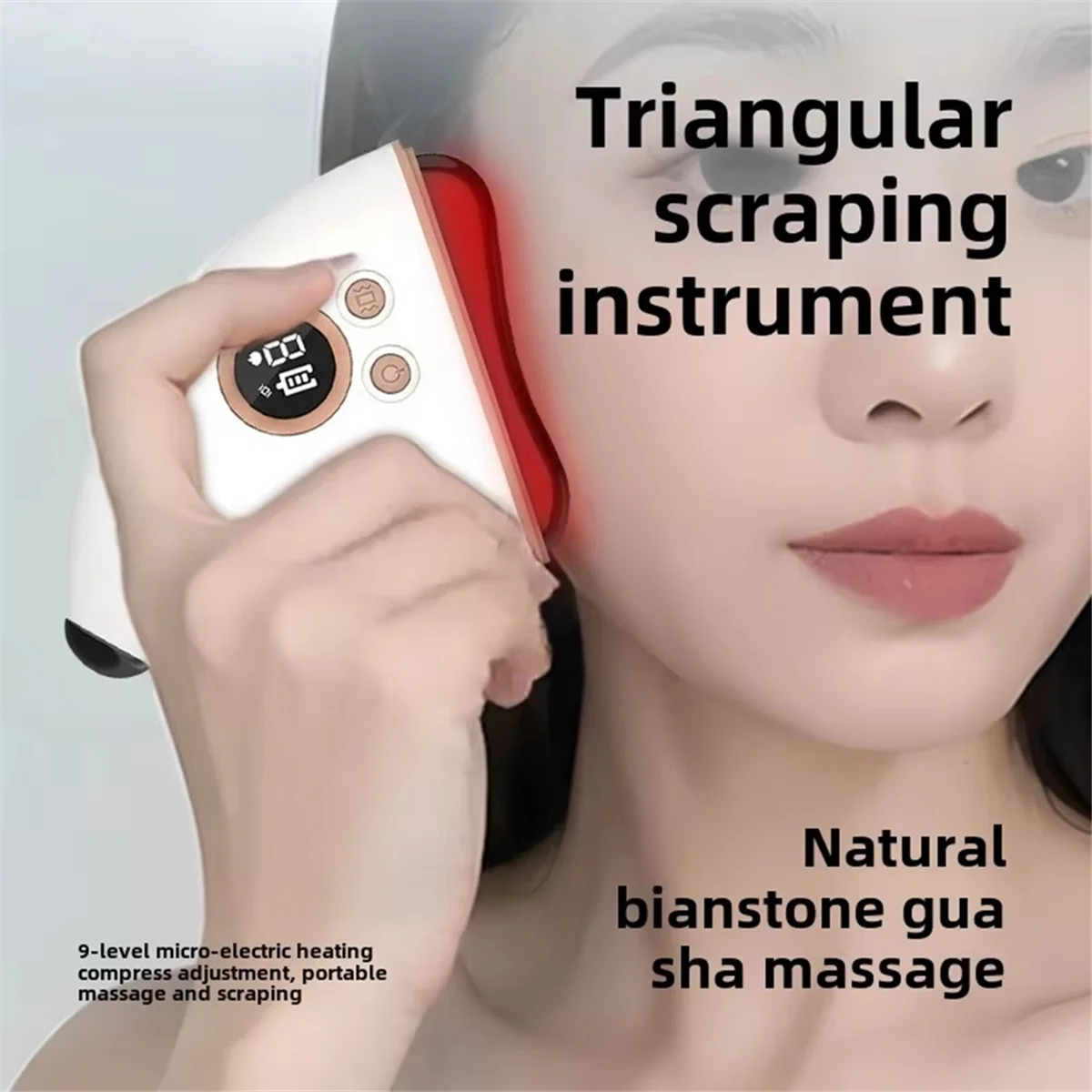 A03R Bianshi Guasha,Full Body Massage, Beauty Enhancement, Hot Compress Therapy and Stretching - Universal Guasha Instrument