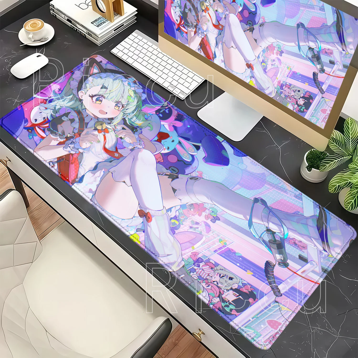 HD Printing Mouse Pad Sunna Aria Nangong Yu‌ Angels of Delusion AOD PC Keyboard Mousepad Zenless Zone Zero ZZZ Overlock Desk Mat