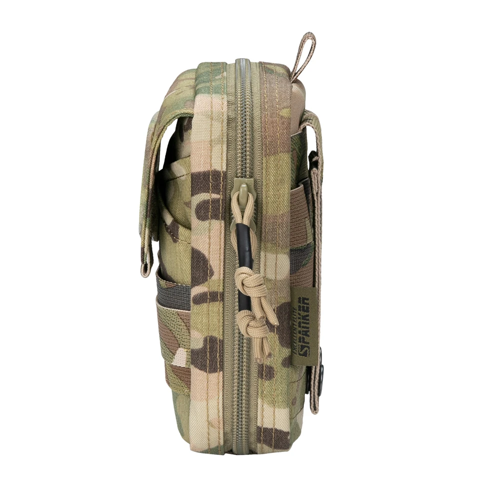 EXCELLENT ELITE SPANKER Tactical EDC Pouch Molle Multifunctional Pouch Double Zipper Waist Pack Magic Tape Tool Bags