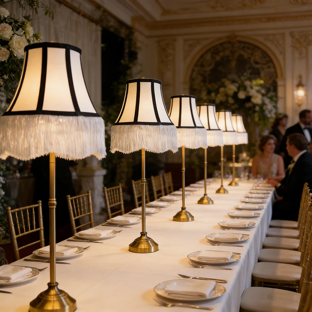 Event Planner Favorite Metal Lamps 4 Heights Available Remote Control Group Dimming Battery Operated