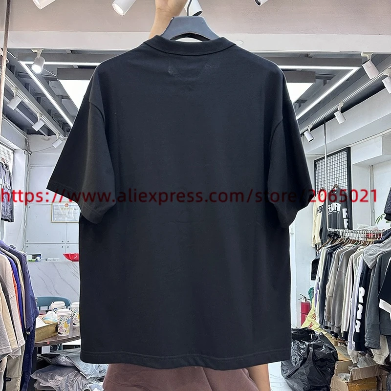 Washed Solid Color Rivet Pocket T shirt Men Women Best Quality Blank Solid Color Tops Tee