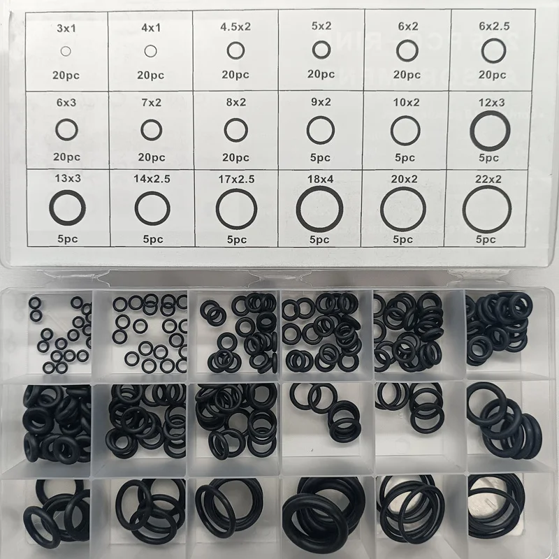 Rubber O Ring Set Gaskets Seal Nitrile Rubber Bands High Pressure O-Rings Repair Kit Sealing Elastic Band O Rubber Rings view 6