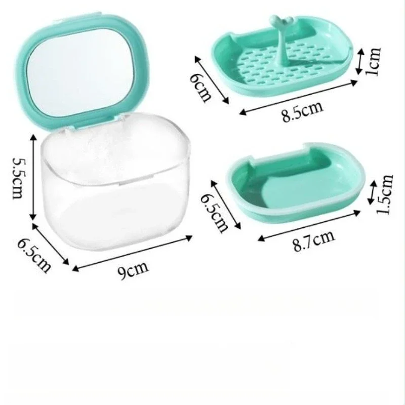 6Pcs Retainer Holder Case Leakproof Multipurpose False Teeth Soak Container Portable Mouthguard Case For Women Men Adults Kids