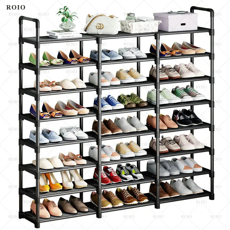 

Simple Shoe Rack Easy Assembled DIY Boots Shoes Shelves Saving Space Home Entrance Furniture Hallway Shoe Organizer Stand Holder