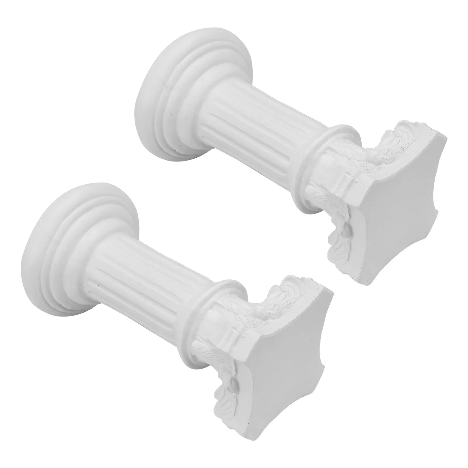 2Pcs Resin Angel Crafts European Classic Roman Column Decorative Crafts Garden Home Landscape Ornaments Roman Column Ornaments