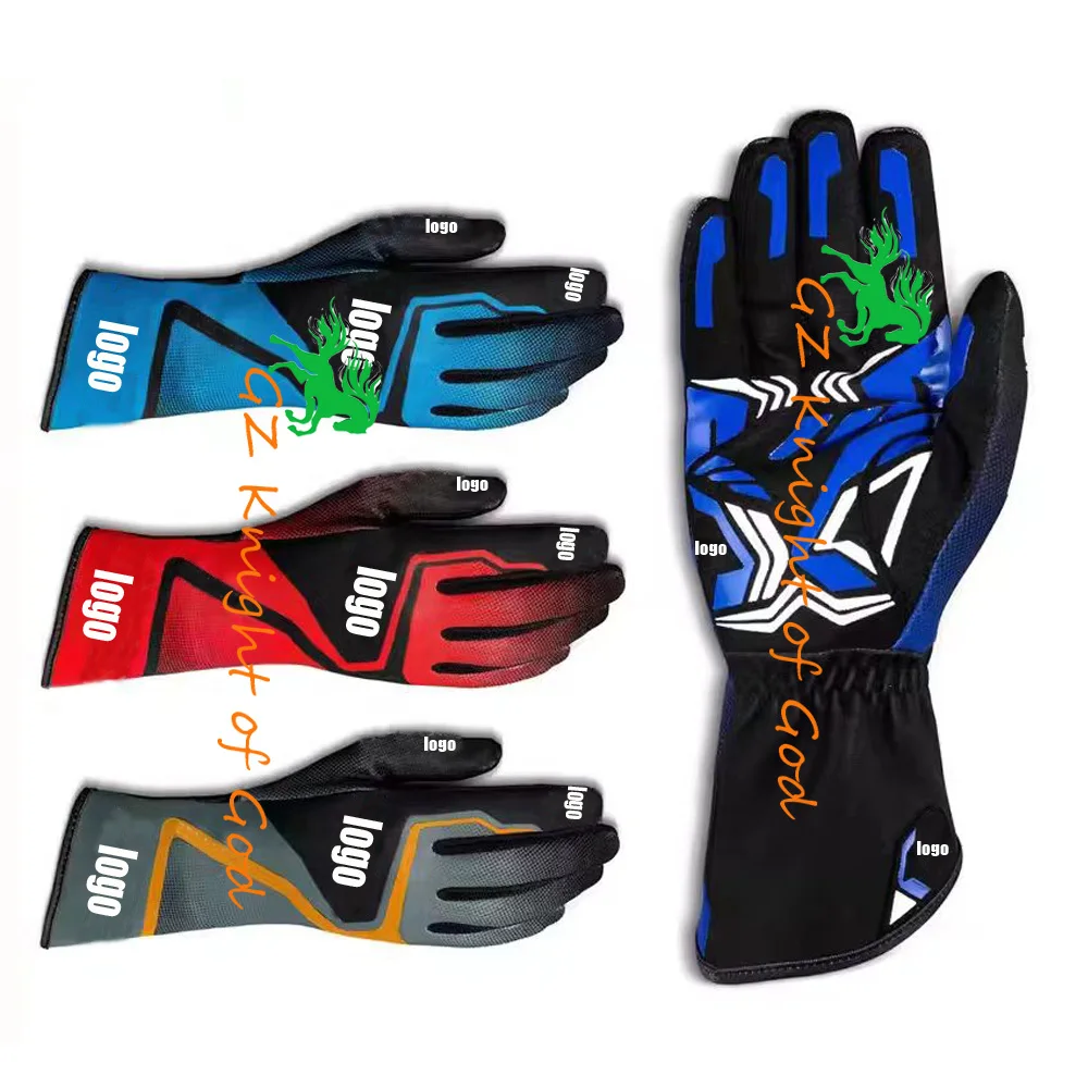 Go Karting Racing Gloves Silicone Non-slip Men Women Go Kart Race Gloves Off-road Vehicle Motorcycle Drift Rush Car Racing Glove