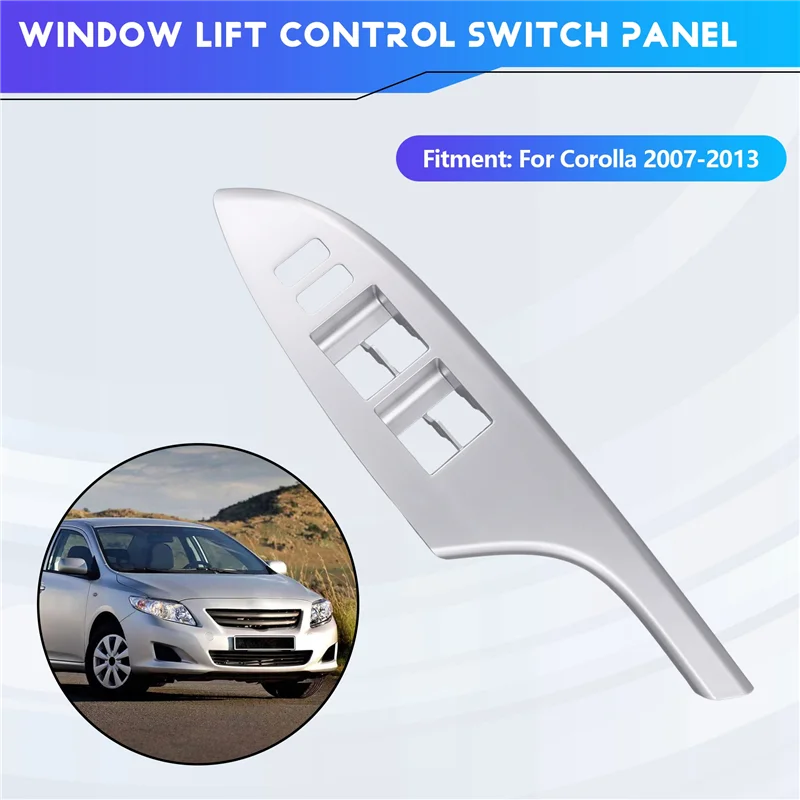 

Для Toyota Corolla 2007-2013 левый передний для LHD электрический переключатель управления подъемом окна, панель, крышка, рамка