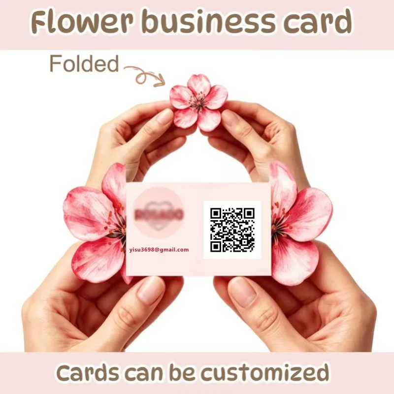Custom Die Cut Single-Sided 250gsm Glossy Lamination Paper Cards Personalized Any Shape For Weddings Cafes Bakeries Fold Flyers