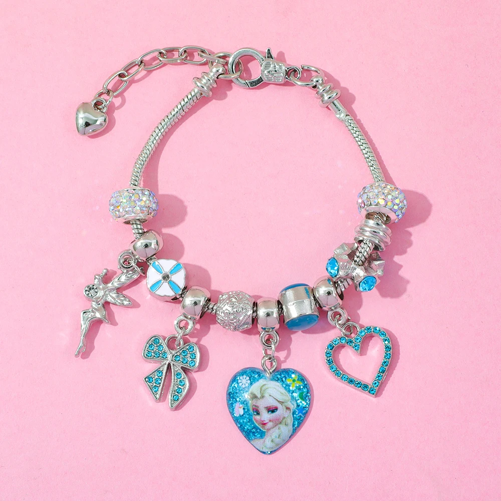 Figura de princesa Elsa de Frozen de Disney, colgante artesanal, calendario de Adviento, caja ciega sorpresa, juguete para regalo, accesorio para fanáticos de las películas