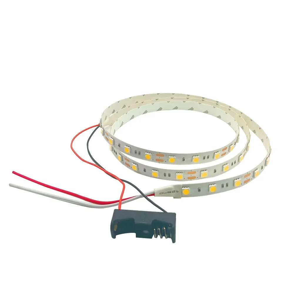 Listwa oświetleniowa LED 0.5-5M DC 12V 5050 czerwony zielony niebieski biały różowy nadaje się do taśma oświetleniowa opakowanie na baterie 23a-27a