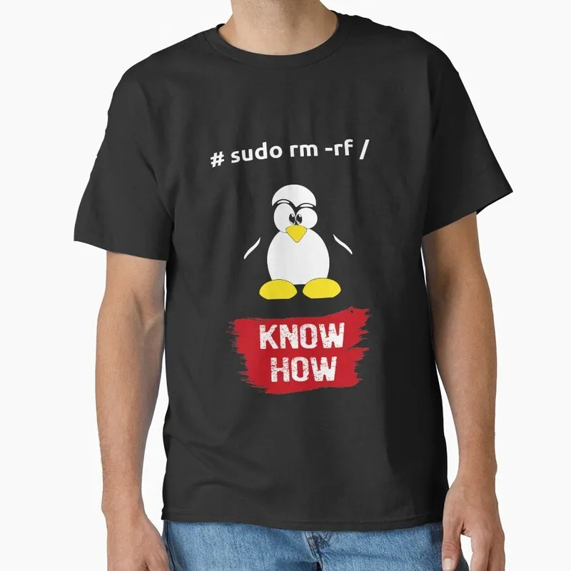 DevOps – Know How Linux Operating System Graphic T‑Shirt Short Sleeve Tees Geek IT Developer Fan Gift Streetwear S-6XL