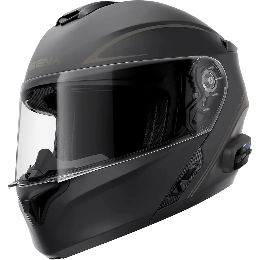

Outrush R Bluetooth ular Motorcycle Helmet with Intercom System (Matte Black, Large)
