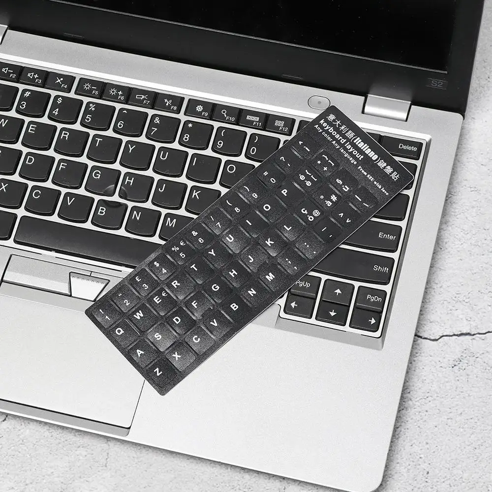 Non-slip Arabic Deutsch Alphabet Layout Keyboard Stickers Spanish Russian Letter