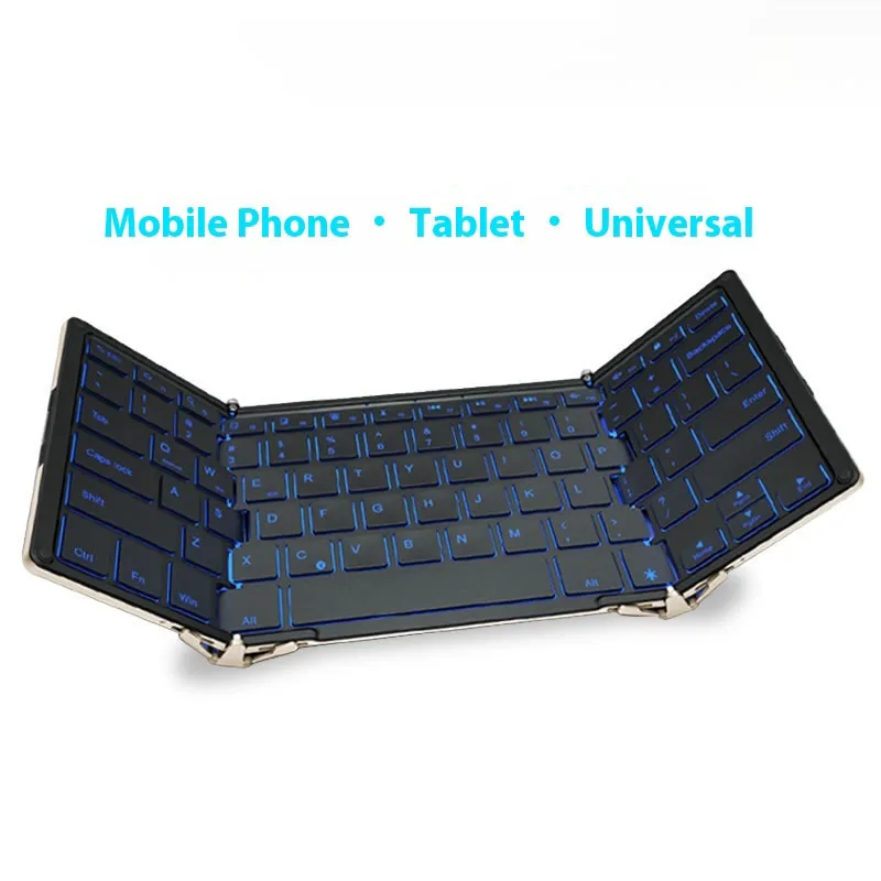 Imagem -02 - Bw-teclado Dobrável Bluetooth sem Fio Luz Rgb Personalizável Acessórios pc Gamer para Escritório Mac