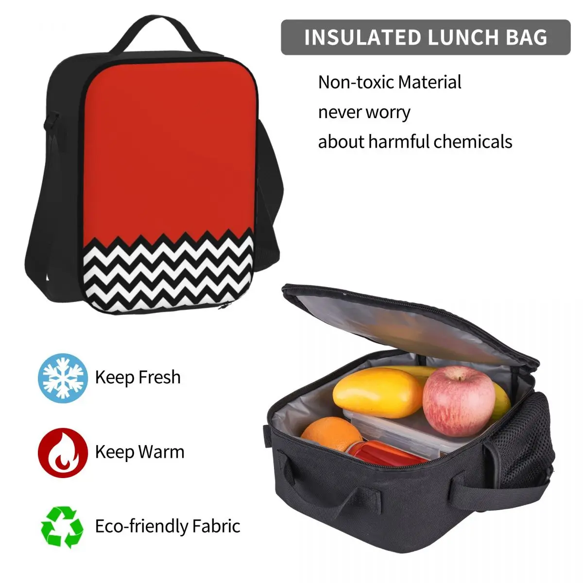 Schwarze Lodge (Twin Peaks) inspirierte grafische Rucksäcke Bücher tasche Schüler Schult aschen Kinder Rucksack Lunch Bag Stift Tasche dreiteiliges Set