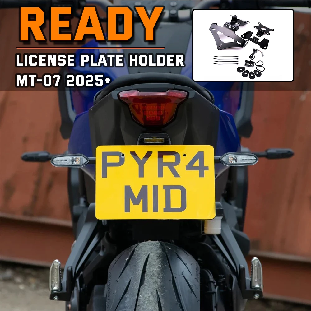 

2025+ MT-07 Tail Tidy For YAMAHA MT-07 2025 Tail Tidy Plug and Play License Plate Holder MT07 2025 accessories