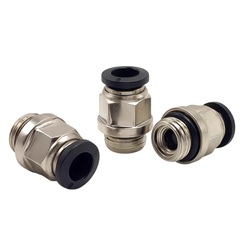 Konektor Cepat Selang Udara Pneumatik PC G1/8 1/4 3/8 1/2 BSP Steker Lepas Cepat untuk Kompresor Udara Peralatan Pneumatik