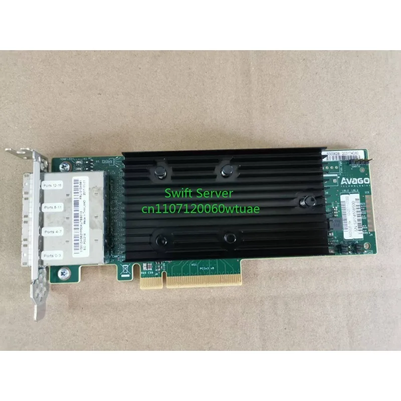 LSI 9305 16e SAS Controller 12Gb 16 Port PCI e 3 0 Expander Card with SFF8644 for Storage Servers IT Mode