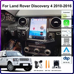 9.7 Inch For Land Rover Discovery 4 LR4 2010-2016 Car Multimedia Player GPS Stereo Radio Receiver Tesla Style Full Touch Screen