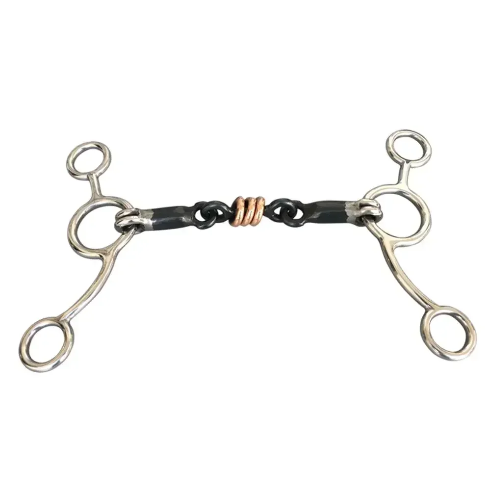 Outdoor Part Horse Bit Copper Equestrian Polished Saddles Silver Sporting Stainless Steel Weight 420g High Quality