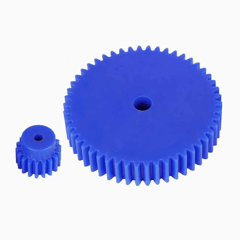 1Pcs Process Hole 6mm Mod 1.5 Blue Nylon Spur Gear 12T-27T 1.5M Plastic Mechanical Transmission Motor Pinion Gear