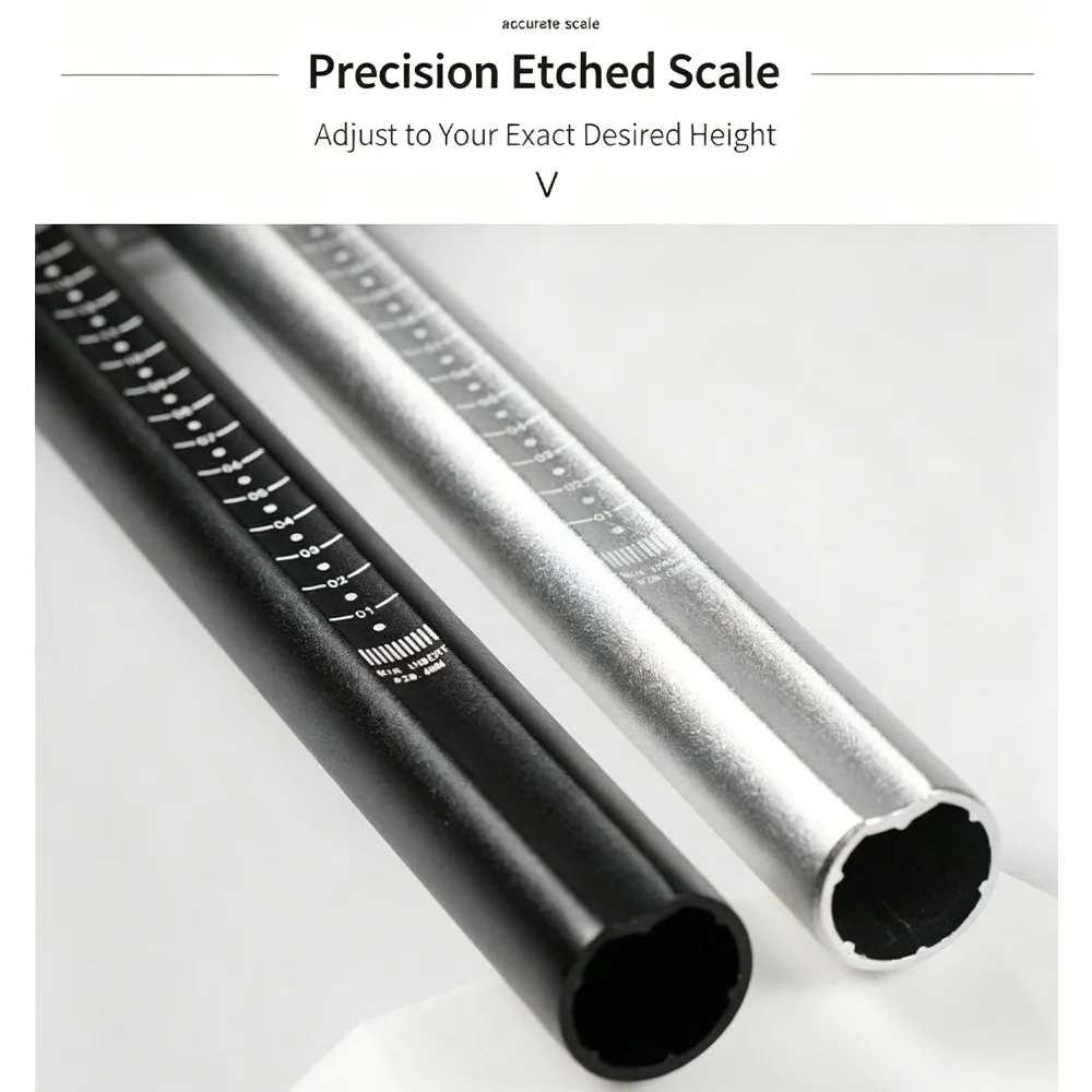CNCLOL Fahrradteil, Klappbarer Fahrradvorbau 28,6mm 25,4mm Aluminiumlegierung Höhenverstellbarer Lenkererhöher für MTB Klappfahrrad – Detail 4