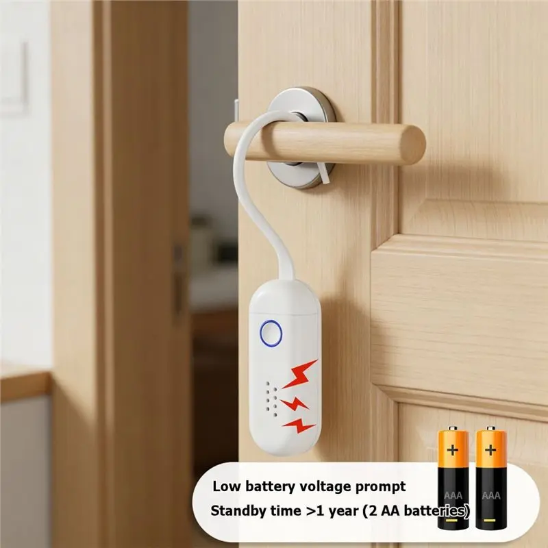 Y23A-Ready-To-Use Temporary Rental Housing For Tourism Door Security Alarm With Sound And Light Dual-Mode, Hanging Design Type