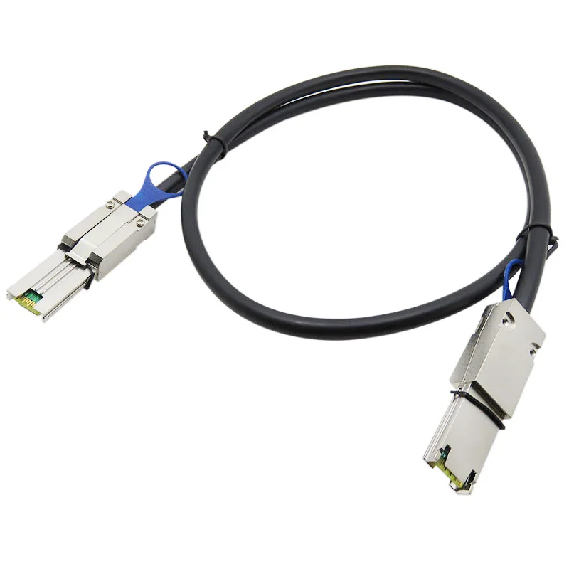 Zewnętrzny kabel Mini SAS SFF-8088 do SFF-8088 26 pin SFF8088 z męskiego na męskie kabel danych podłączony szeregowo SCSI dla serwera SAS 1m 2m