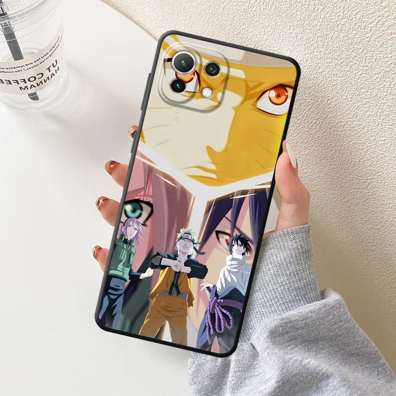 حافظة لهاتف Xiaomi Mi 11 12 13 Lite 12X 13 14 15 Pro 10T 11T 12T Pro Cool Sasuke Shuimen