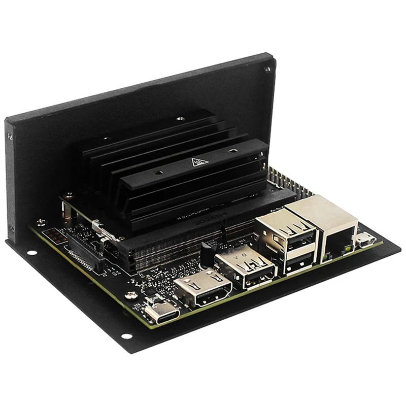 สําหรับ Jetson Nano 2GB เคสโลหะ Mini PC แชสซีพร้อมรูยึดกล้อง