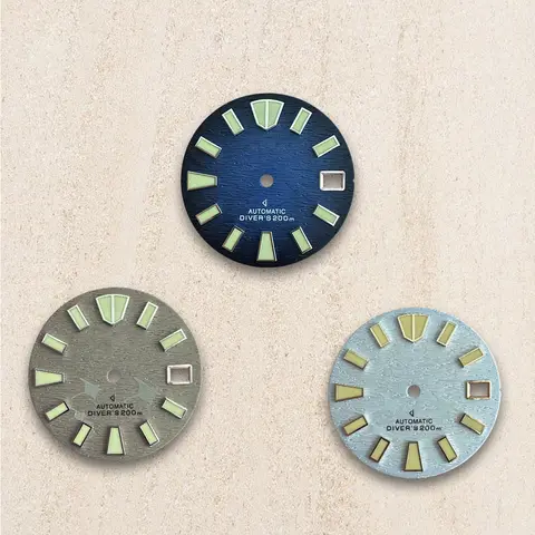 28.5 मिमी डायल एस लोगो प्रेशर पैटर्न Skx007/009 NH35/NH36/4R/7S ऑटोमैटिक मूवमेंट घड़ी के लिए उपयुक्त हरा चमकदार 10 best sales सेको लोगो - №9