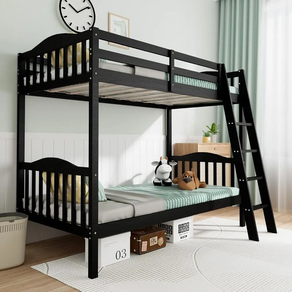 Solid Wood Bunk Bed…