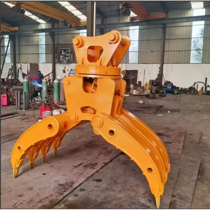 Hydraulic Rotating Wood Stone Grapple for WG-08 Excavator Forestry Equipment