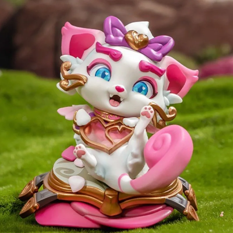 

In Stock League Of Legends Anime Figure Valentine'S Day Limited Soul-Searching Cat Yuumi Colorful Suit Limited Collection Gift